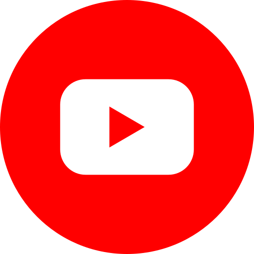 YouTube icon red background with white play button