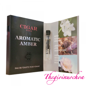 Vial Cigar Aromatic Amber Pour Homme EDT