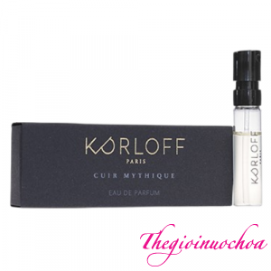 Vial Korloff Cuir Mythique EDP