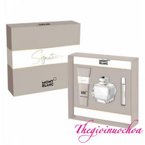 Gift Set Montblanc Signature For Women EDP 3pcs