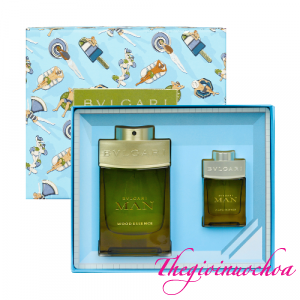Gift Set Bvlgari Man Wood EDP Spring 2022 2pcs
