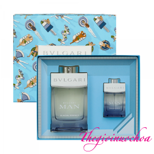 Gift Set Bvlgari Man Glacial Essence Spring 2022 2pcs